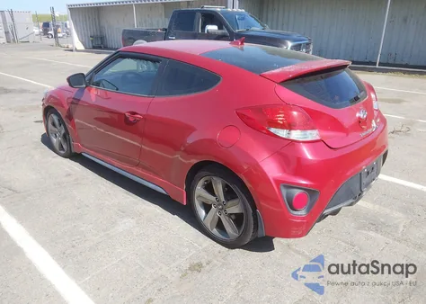 2013 Hyundai Veloster Turbo W/Black z USA, uszkodzony, nr VIN KMHTC6AE4DU178537